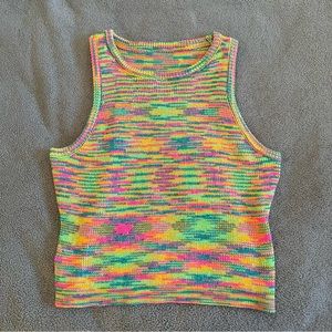 Colourful Knit Vest Top